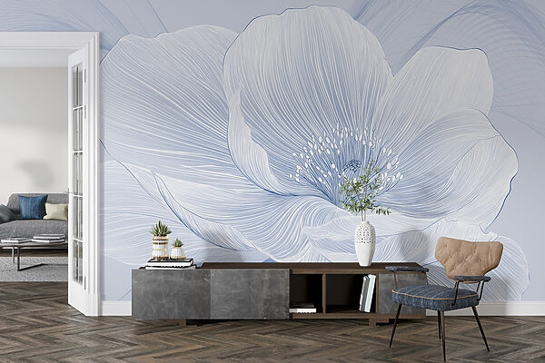 Delicate florale linie art design Delicate florale linie art design