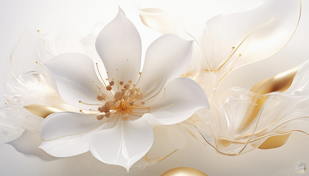 Petale delicate cu accente elegante Petale delicate cu accente elegante