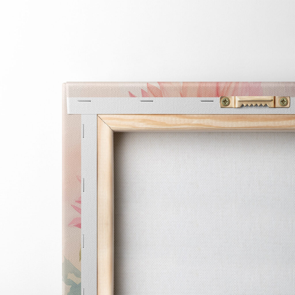 Painting of flowers on a white surface Painting of flowers on a white surface