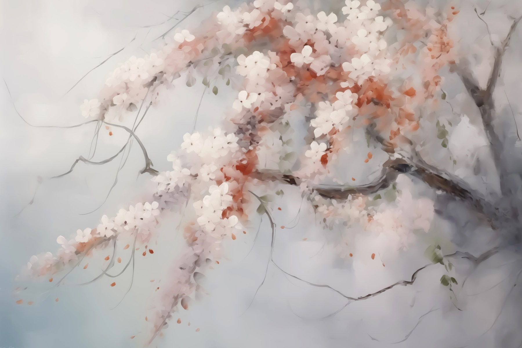 Tree with white flowers