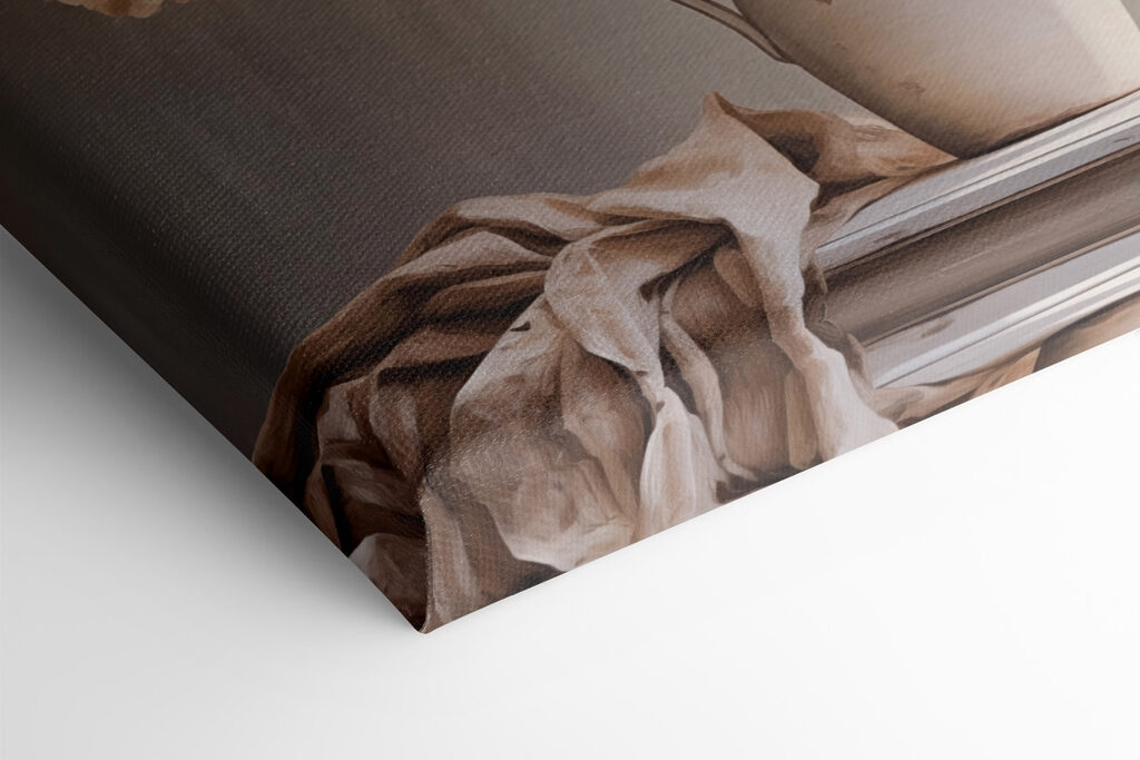 Painting of flowers in a vase Painting of flowers in a vase