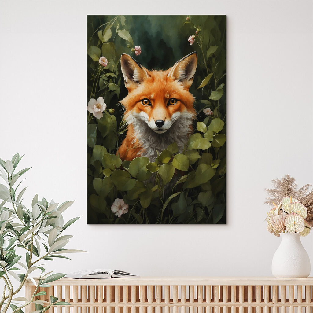 Fox in a bush