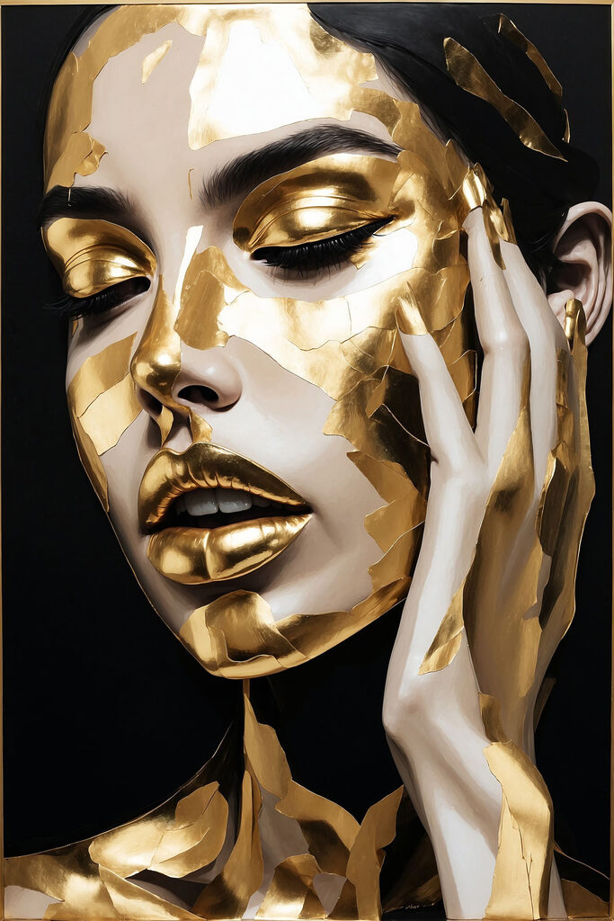 Ethereal beauty in textured art Ethereal beauty in textured art