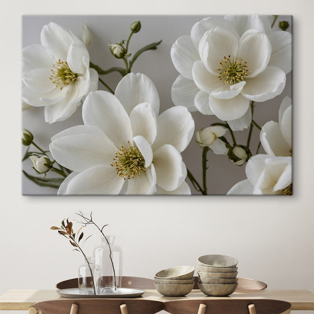Group of white flowers