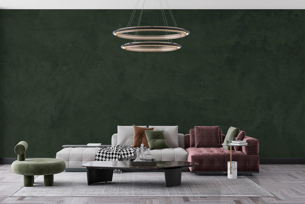 Dark green wall with rough edges Dark green wall with rough edges