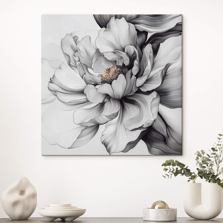 Design floral elegant în nuanțe monocrome Design floral elegant în nuanțe monocrome