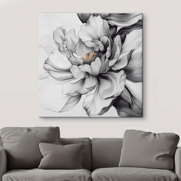 Design floral elegant în nuanțe monocrome Design floral elegant în nuanțe monocrome