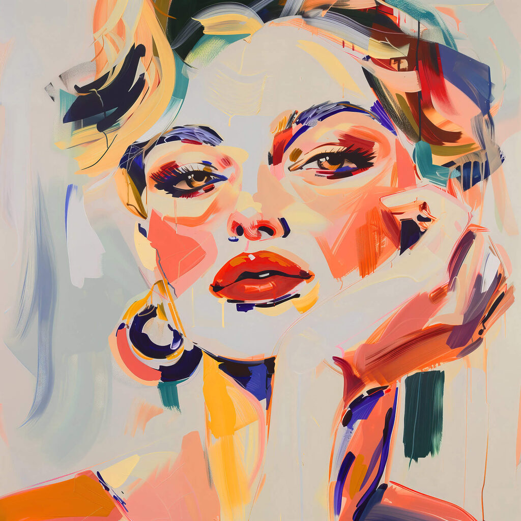 Painting of a woman Painting of a woman