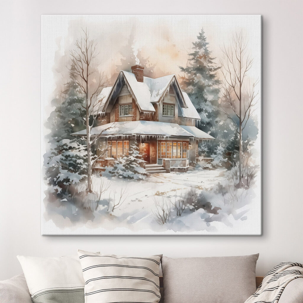 House in the snow House in the snow