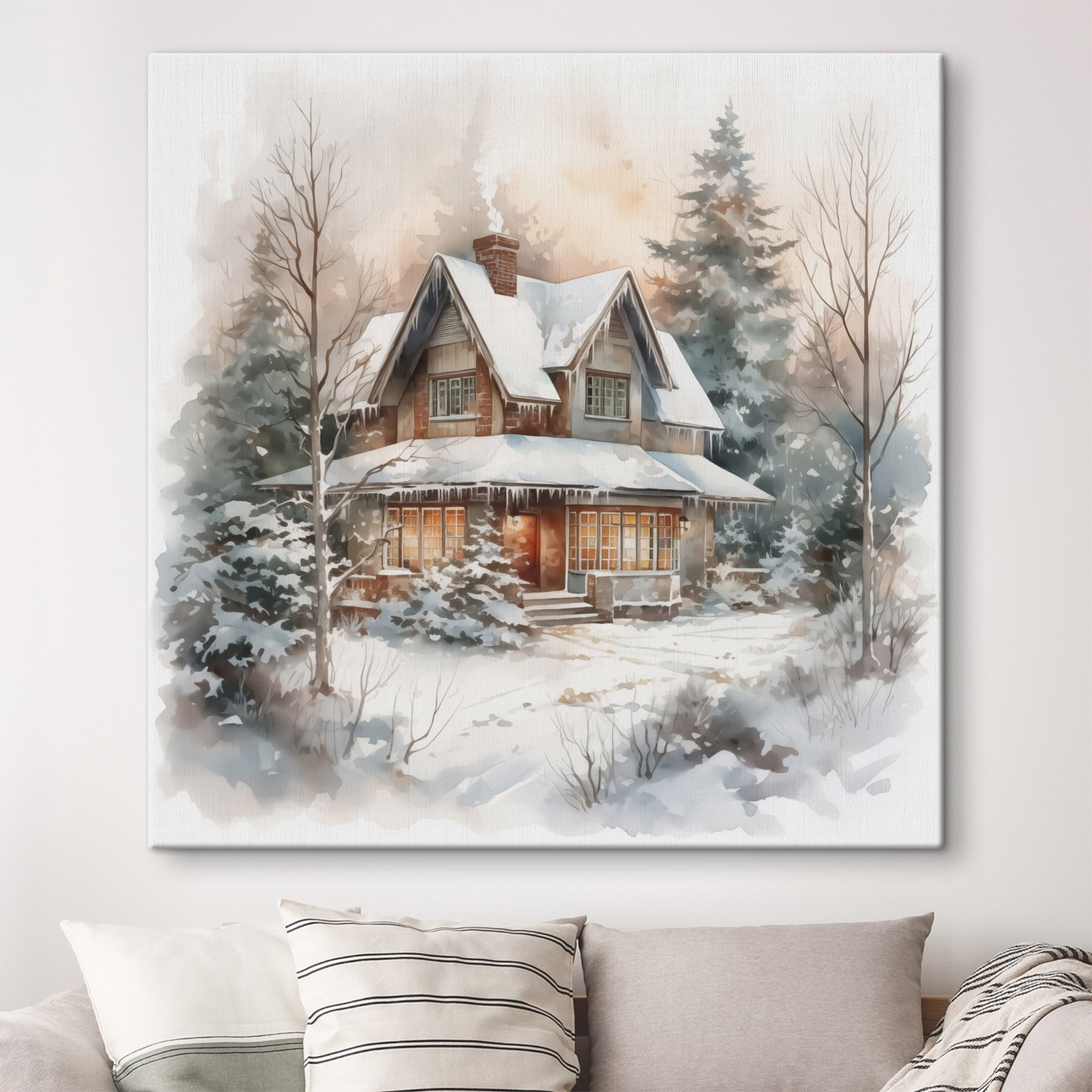 House in the snow House in the snow