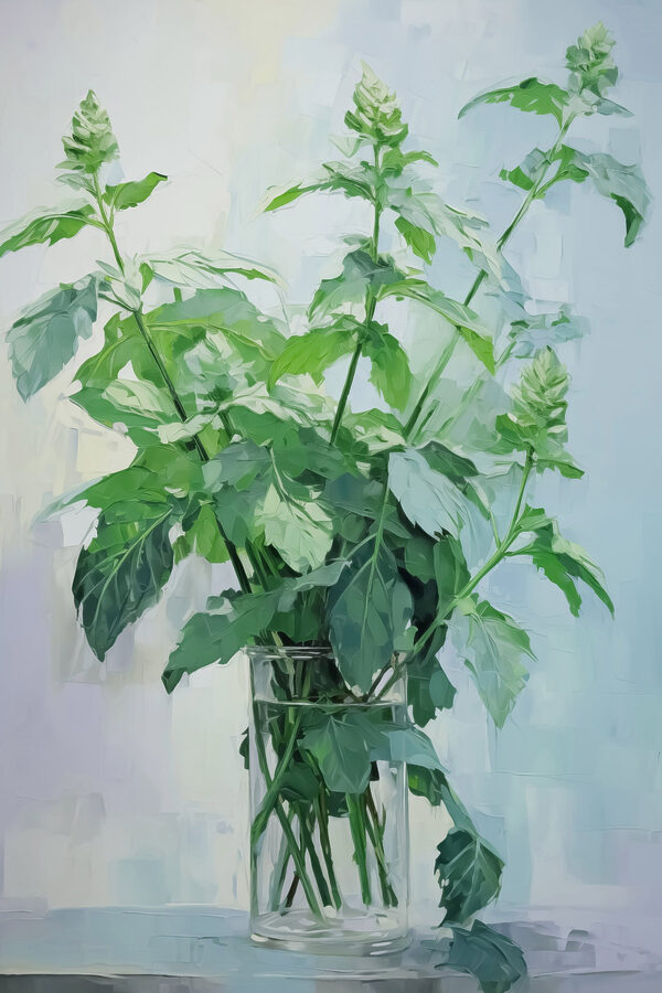 Plantă într-o vază de sticlă Plantă într-o vază de sticlă