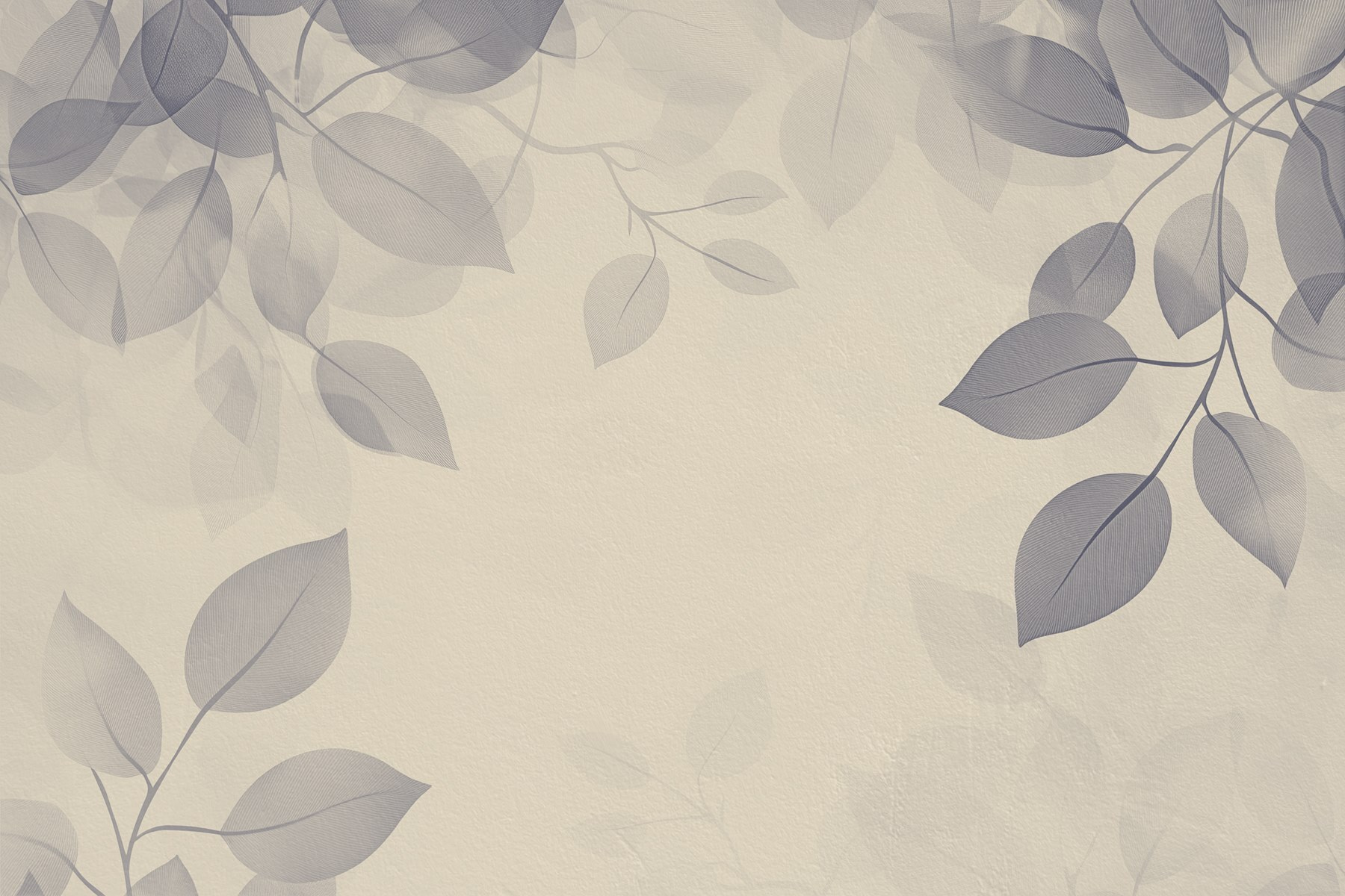 White background with leaves