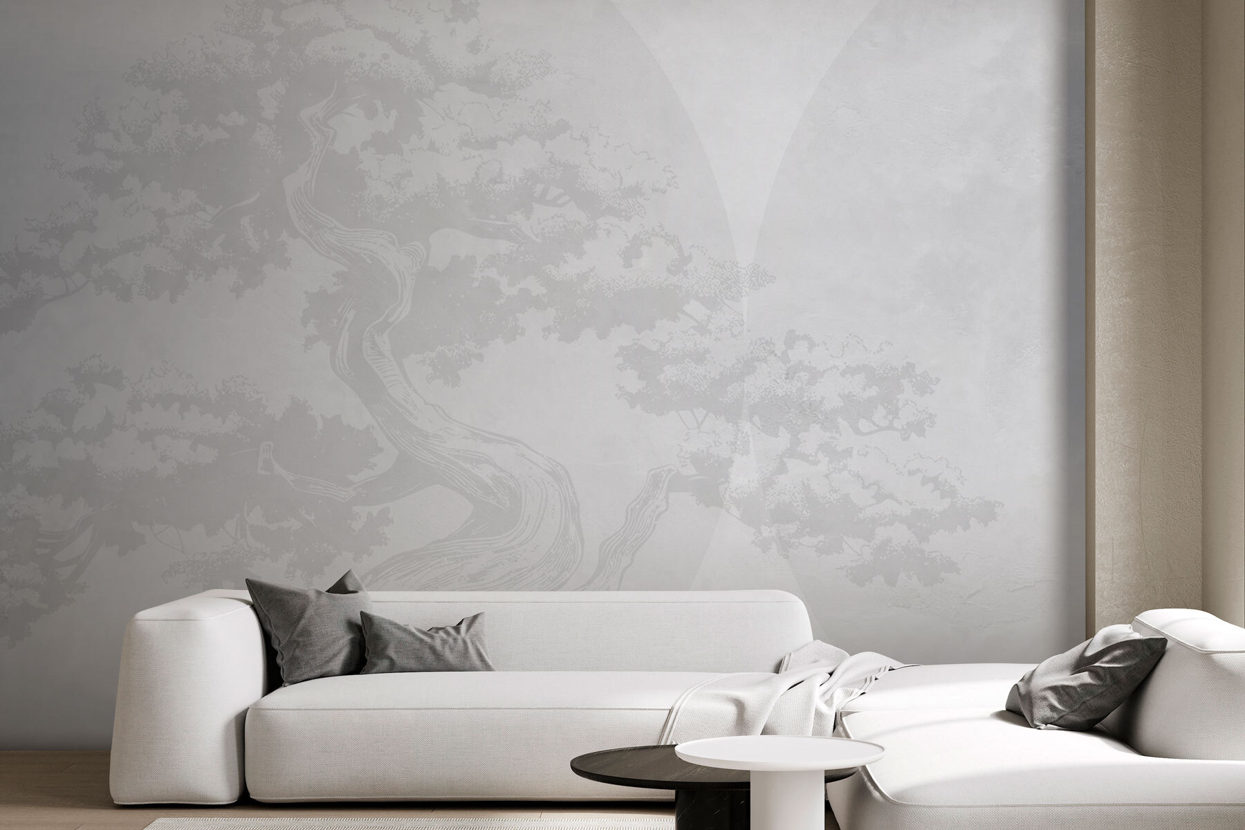 Tree with a curved trunk Tree with a curved trunk