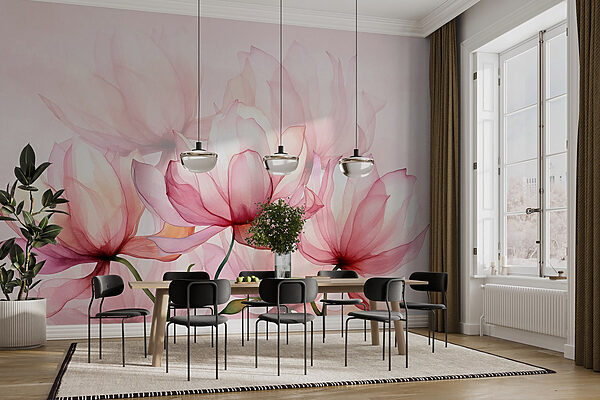 Fototapet Fototapet Petale moi în nuanțe blânde (SKU: w02674)