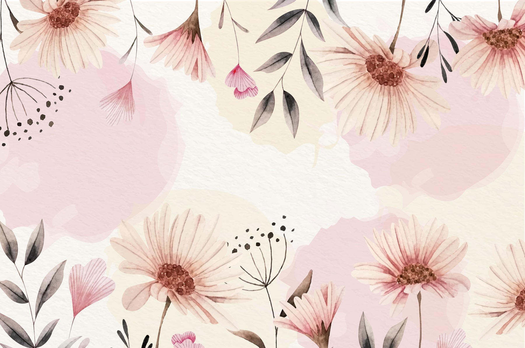 Delicate blossoms on soft background