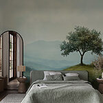 Fototapet Copac pe un deal