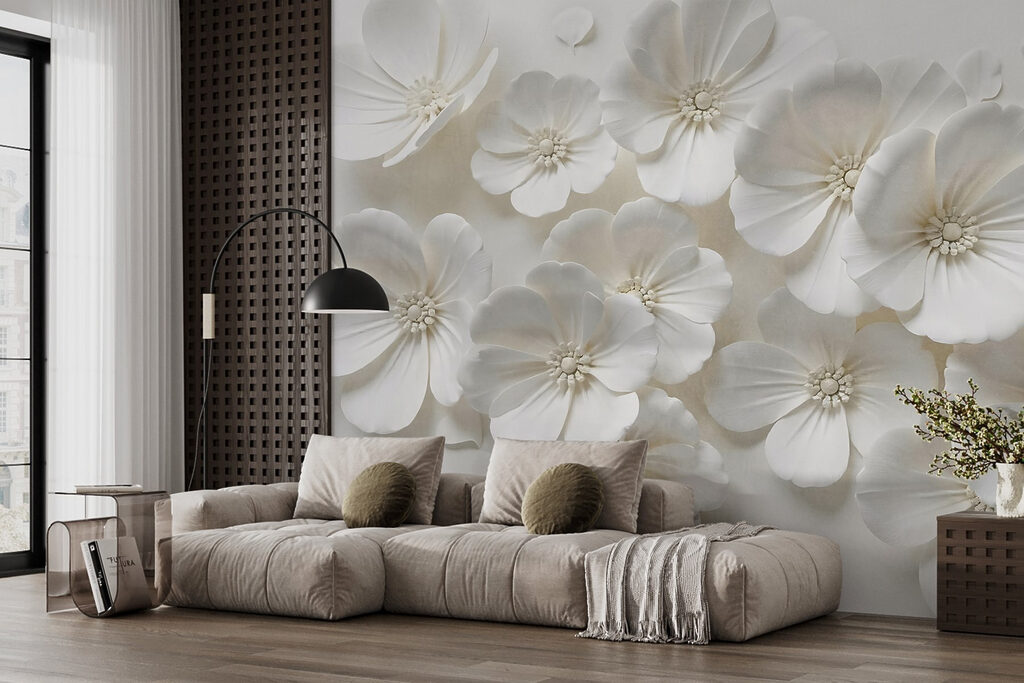 Group of white flowers