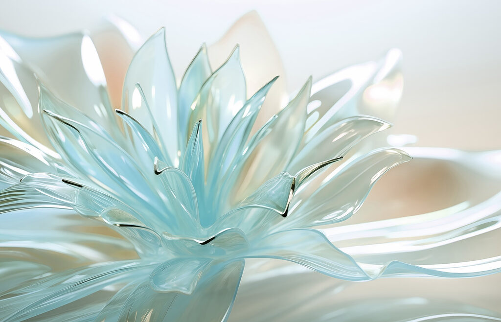 Design floral translucid delicat Design floral translucid delicat