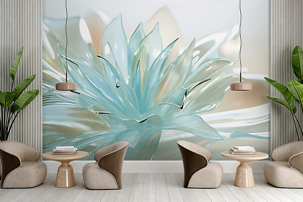 Design floral translucid delicat Design floral translucid delicat