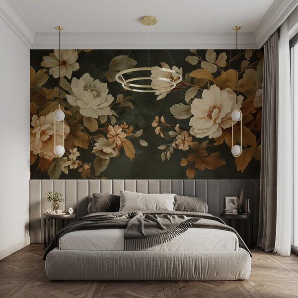 Aranjament floral elegant pe fundal întunecat Aranjament floral elegant pe fundal întunecat