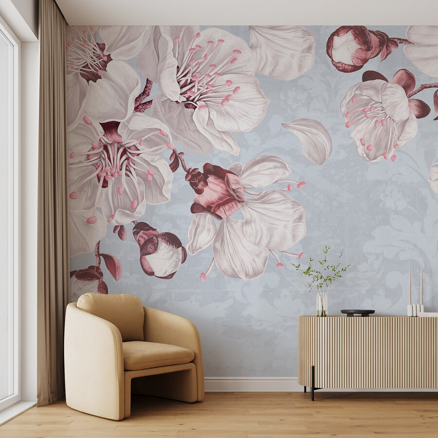 Flori delicate pe fundal moale