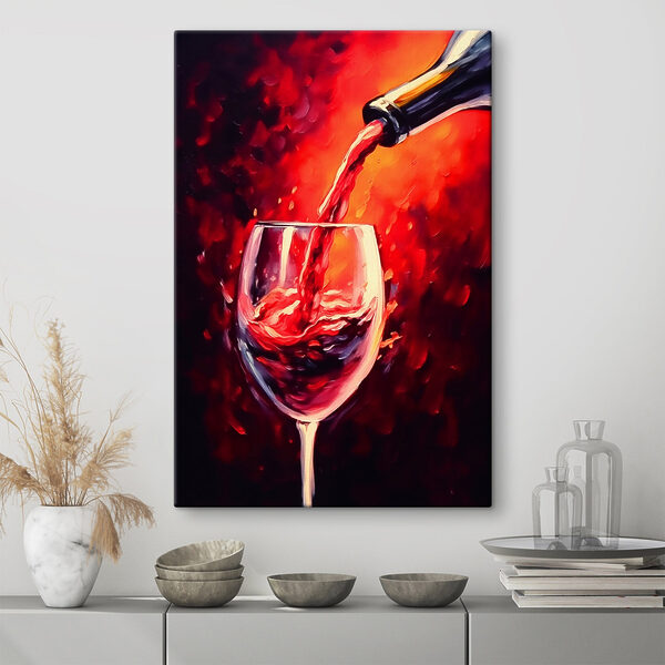 Vin turnat într-un pahar Vin turnat într-un pahar