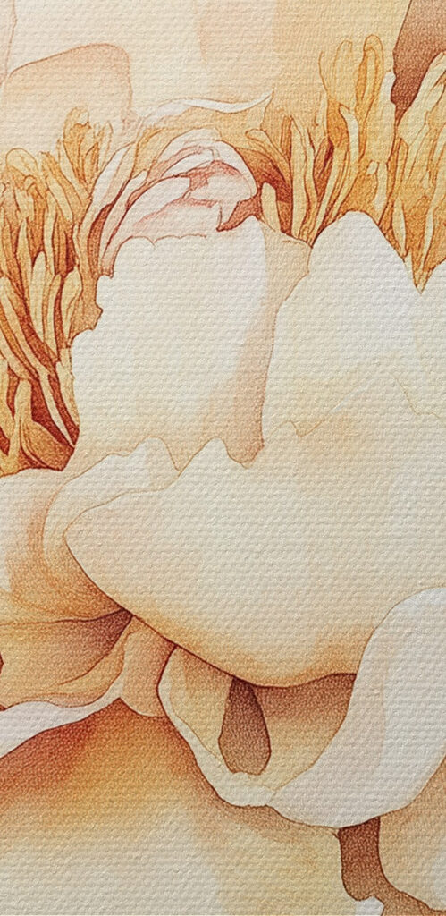 Delicate petals in soft hues