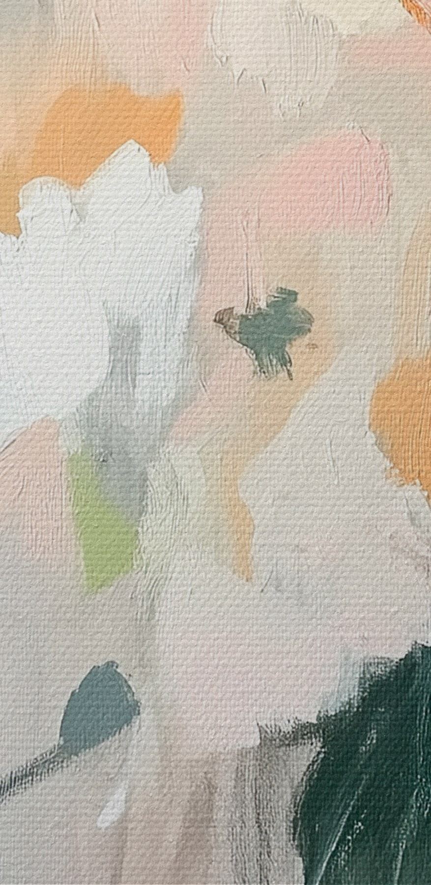 Pictura de flori pe un perete