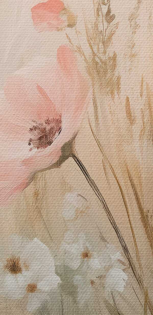 Pictura de flori într-un câmp Pictura de flori într-un câmp