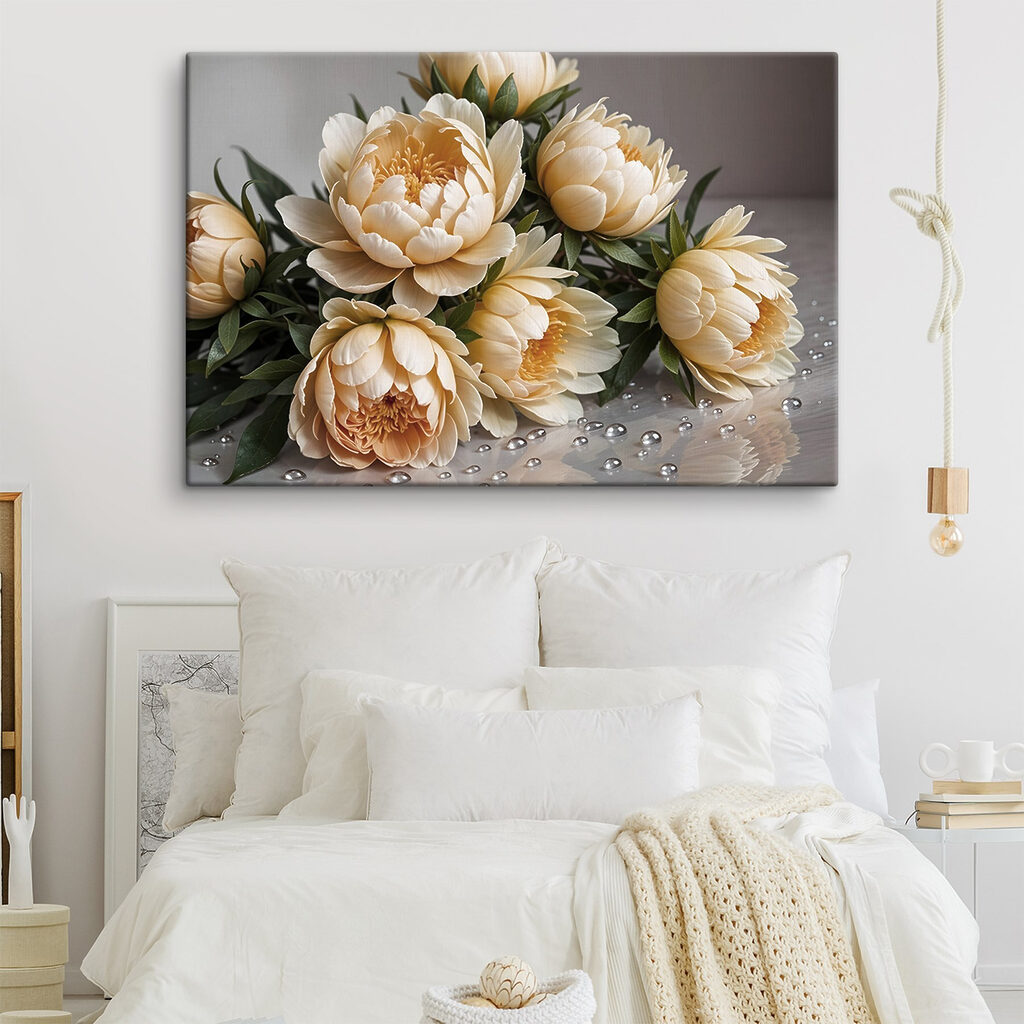 Group of flowers on a table Group of flowers on a table