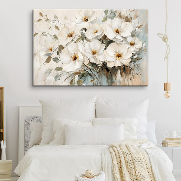 Pictura de flori albe s42222pib150m 600x600 - Pictura de flori albe