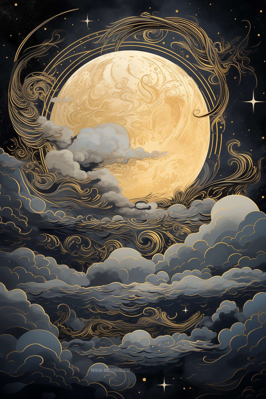 Luna în nori