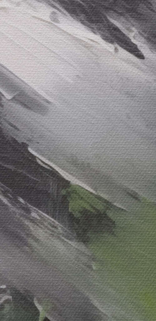 Painting of a mountain peak Painting of a mountain peak