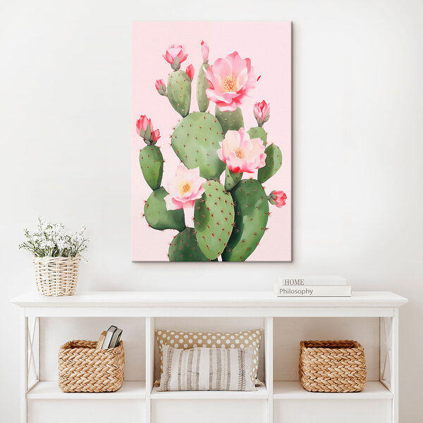 Cactus cu flori roz Cactus cu flori roz