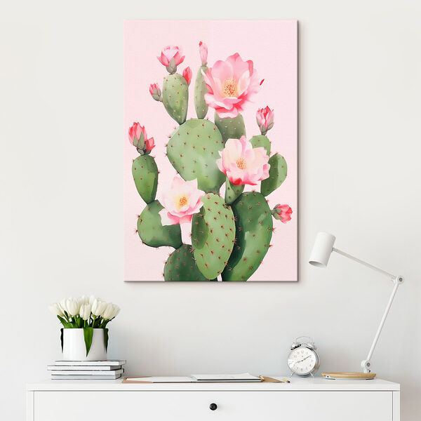 Cactus cu flori roz Cactus cu flori roz