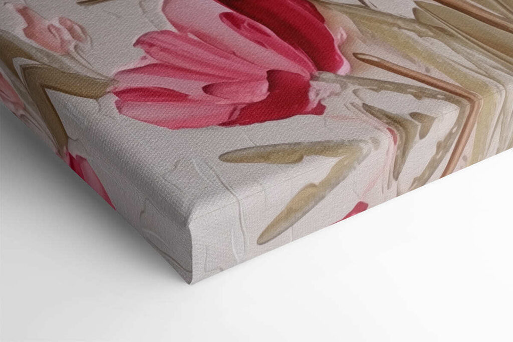 Painting of pink flowers Painting of pink flowers