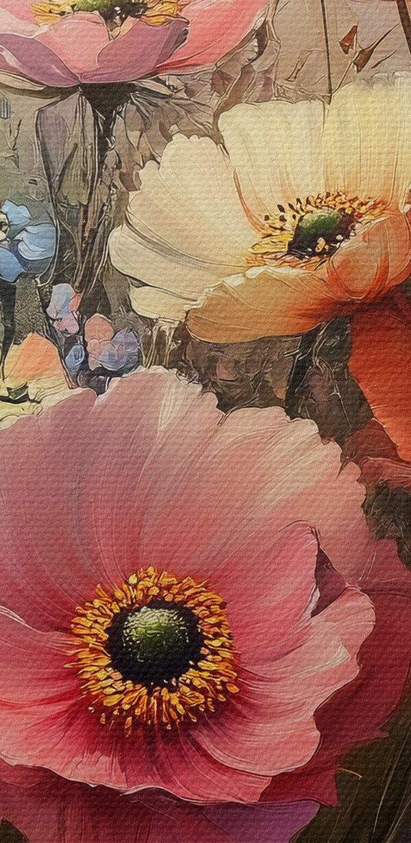 Pictura de flori într-un câmp Pictura de flori într-un câmp