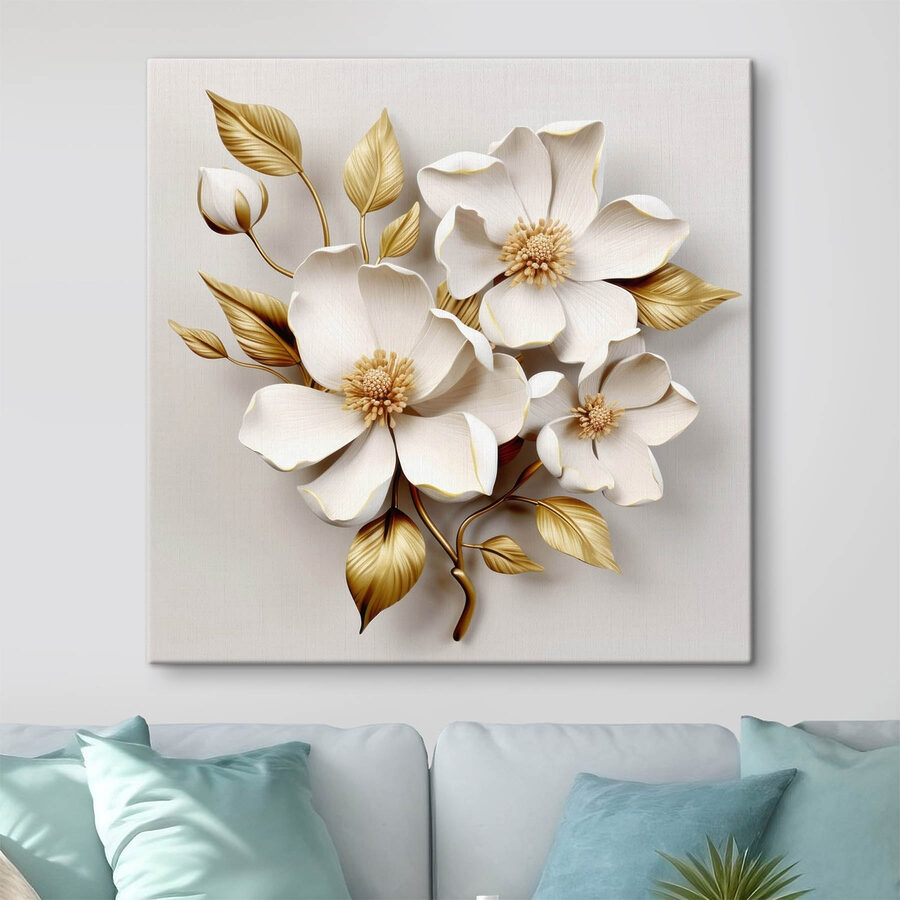 Design floral elegant cu texturi delicate