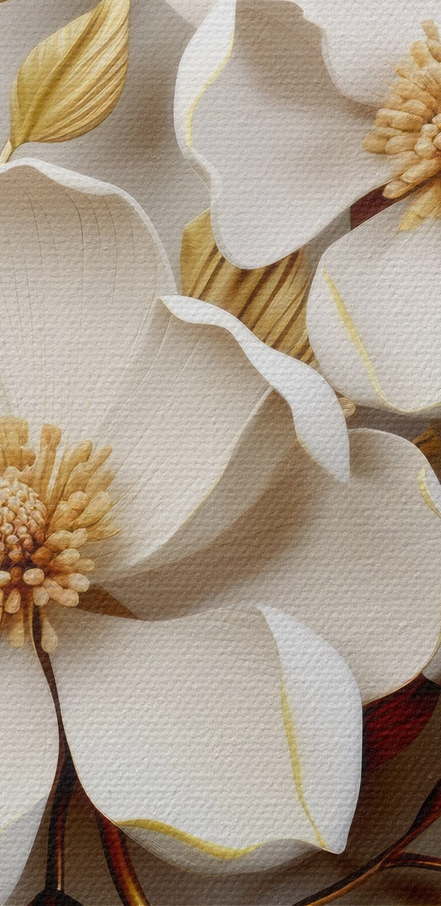 Design floral elegant cu texturi delicate