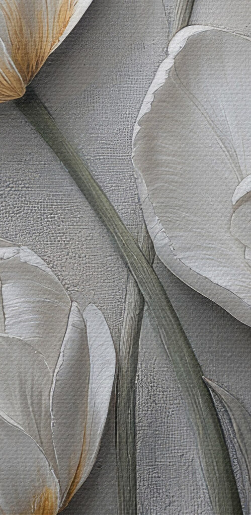 Painting of white flowers