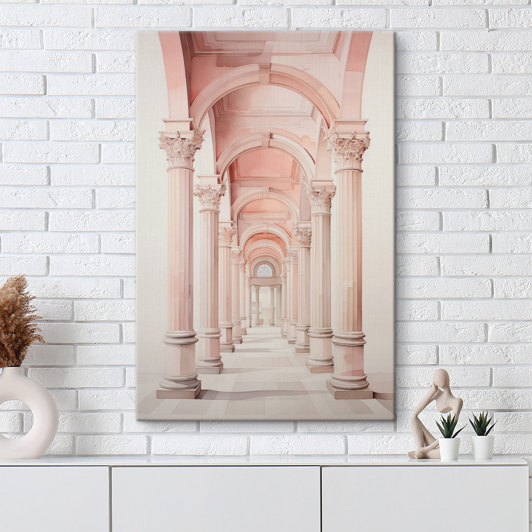 Long corridor with columns