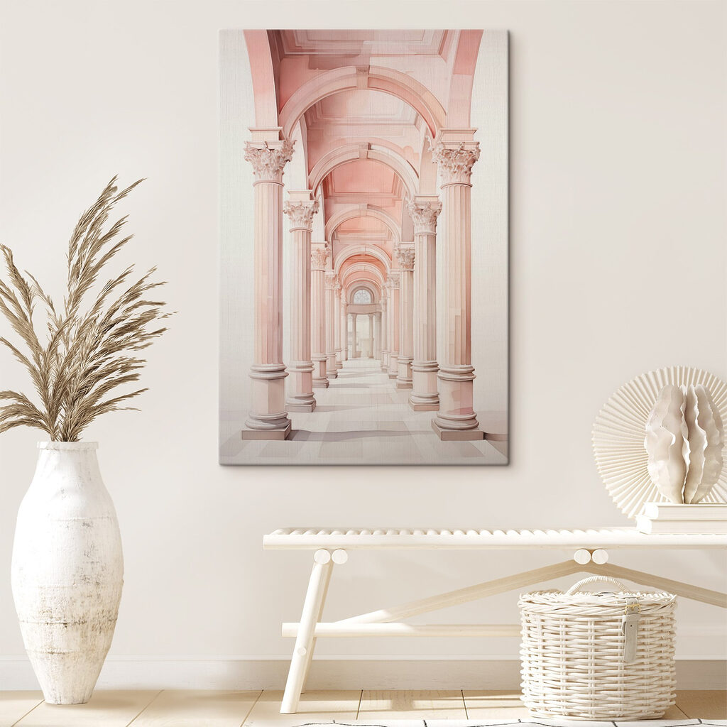 Long corridor with columns