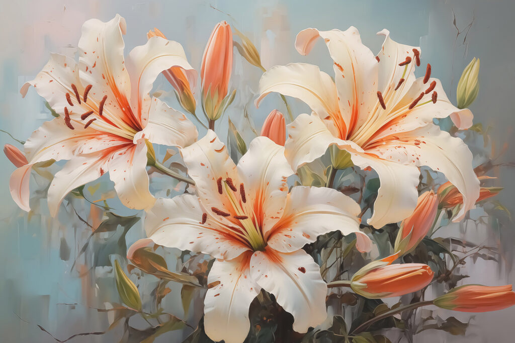 Group of white flowers
