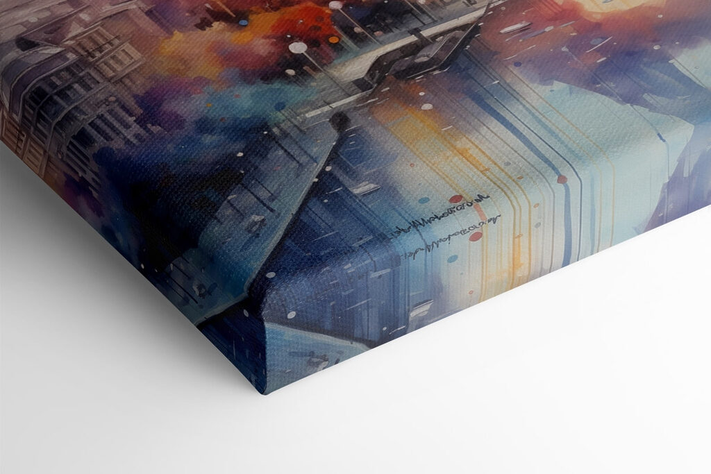 Painting of a tower Painting of a tower