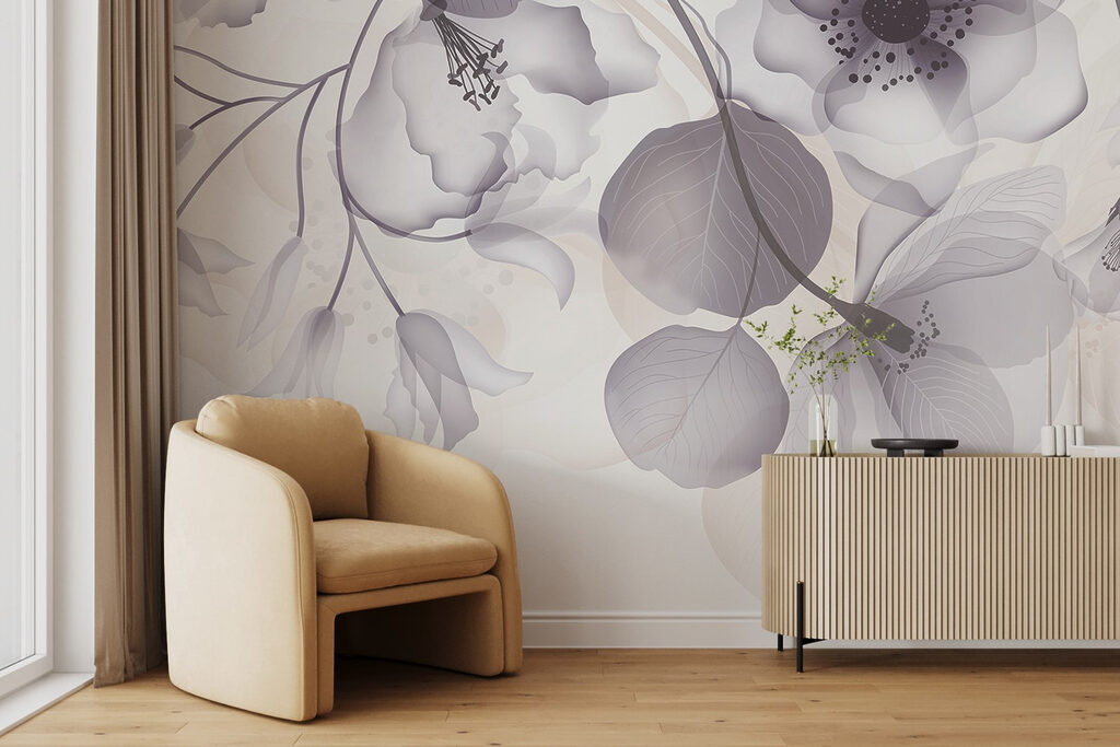 Delicate floral arrangement in soft tones