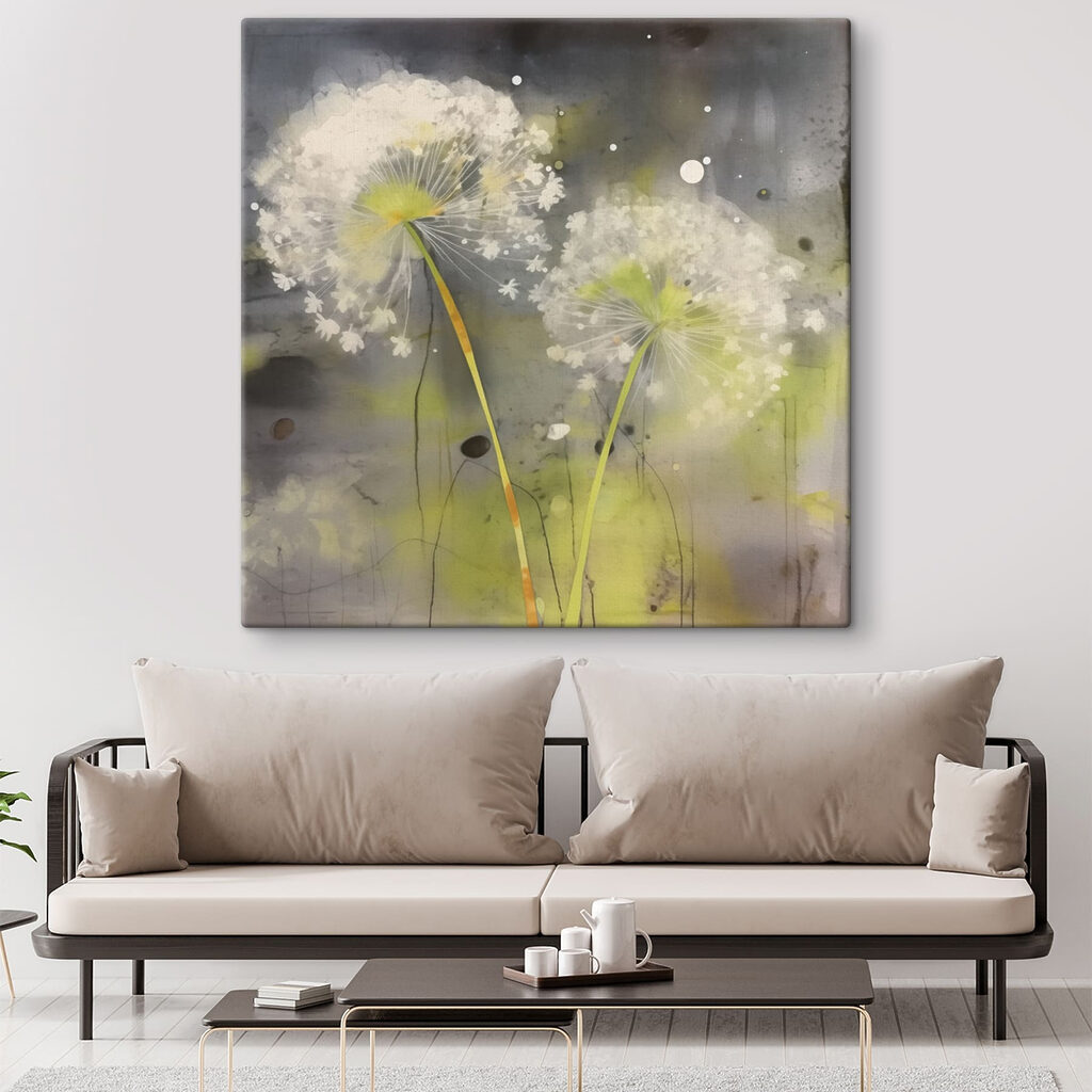 Delicate white flowers in soft hues