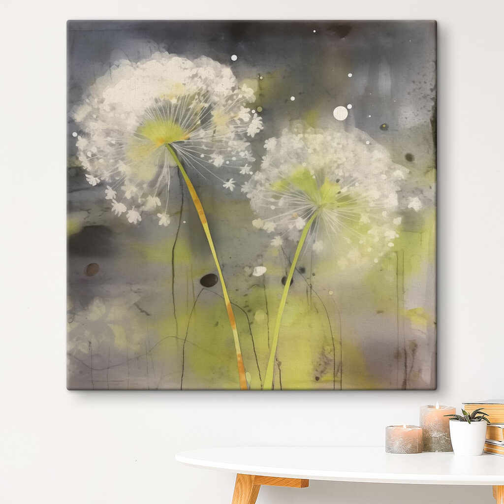 Delicate white flowers in soft hues