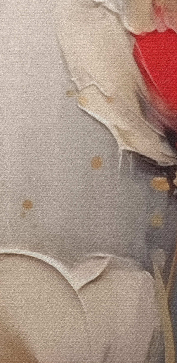 Pictura de flori pe un fundal gri Pictura de flori pe un fundal gri