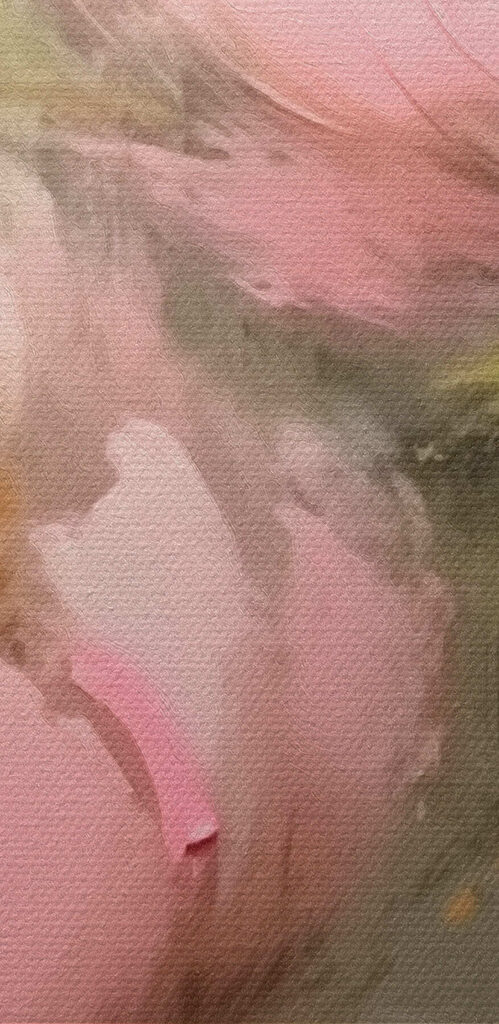 Painting of pink flowers Painting of pink flowers