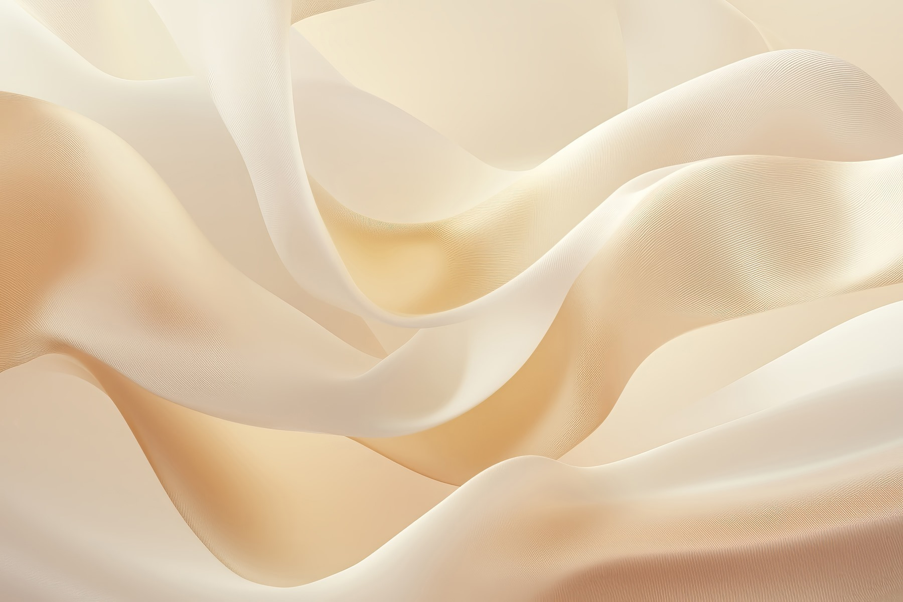 Soft waves of delicate fabric design